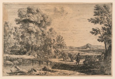 Rebekka und Eliezer von Claude Lorrain