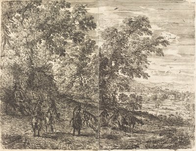 Hirte mit Ziegen von Claude Lorrain