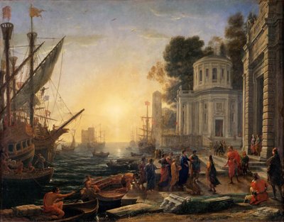 Die Landung von Kleopatra in Tarsus von Claude Lorrain