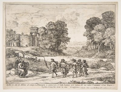 Zeit, Apollo und die Jahreszeiten von Claude Lorrain