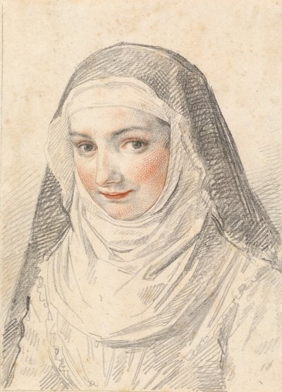 Eine junge Nonne von Claude Mellan