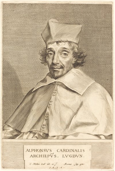 Alphonse du Plessis Richelieu, Kardinal von Lyon von Claude Mellan