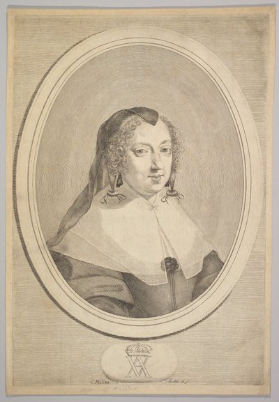 Anna von Österreich von Claude Mellan