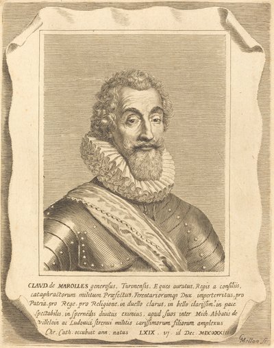 Claude de Marolles von Claude Mellan