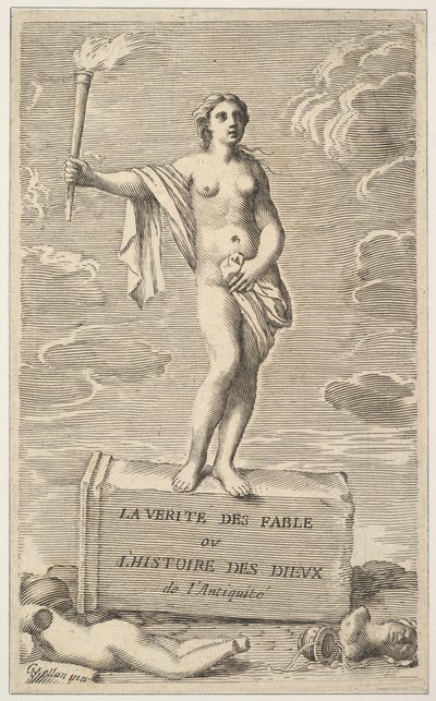 Weibliche Figur von Claude Mellan