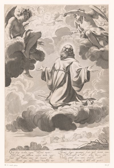 Heiliger Franziskus von Paola in Ekstase von Claude Mellan