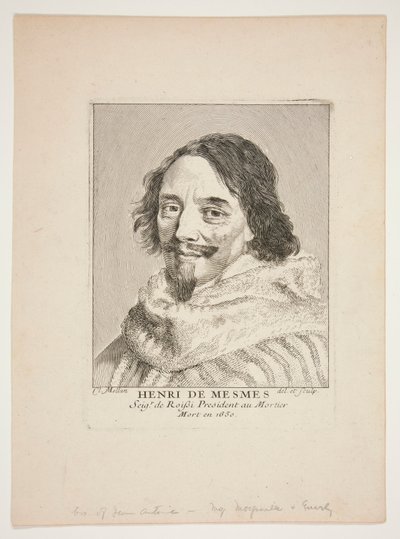 Henri de Mesmes von Claude Mellan