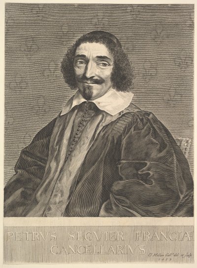Der Kanzler Pierre Séguier, 1639 von Claude Mellan