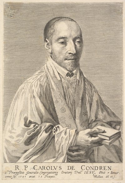 Le Père Charles de Condren von Claude Mellan