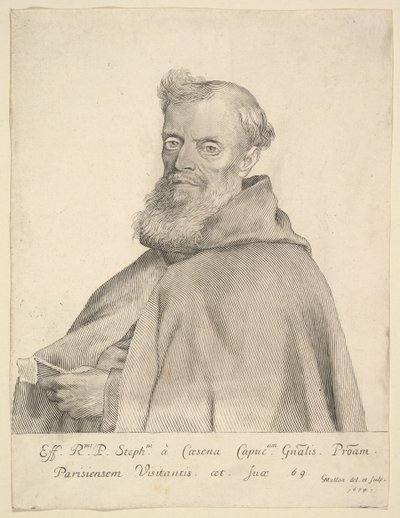 Le Père Étienne de Cesena von Claude Mellan