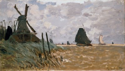 Eine Mühle bei Zaandam, 1871 von Claude Monet