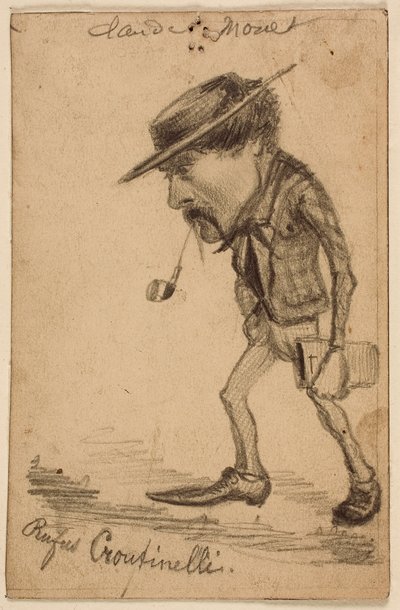 Karikatur von Henri Cassinelli („Rufus Croutinelli“) von Claude Monet