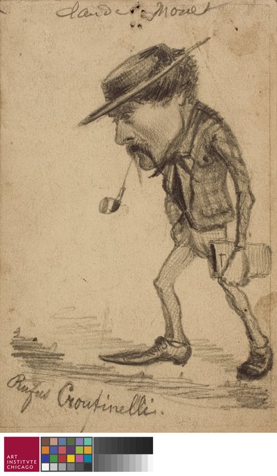 Karikatur von Henri Cassinelli von Claude Monet