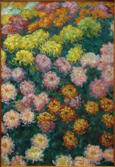 Chrysanthemenbeet, 1897 von Claude Monet