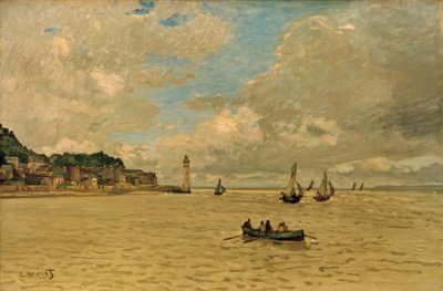 Der Leuchtturm von Honfleur von Claude Monet