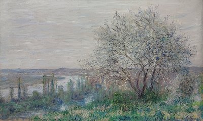 Frühlingsstimmung bei Vétheuil von Claude Monet