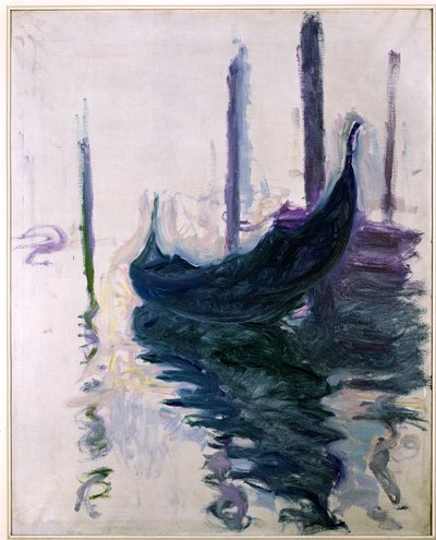 Gondeln in Venedig, 1908 von Claude Monet