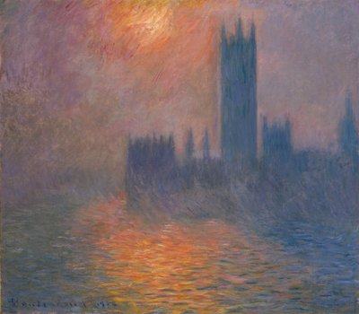 Häuser des Parlaments. Sonnenuntergang, 1900-1901 von Claude Monet