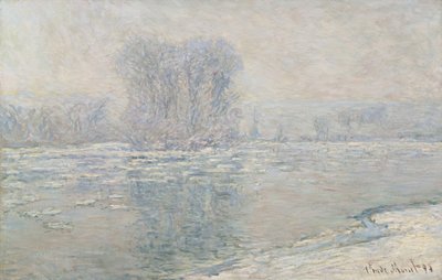 Eis, weißer Effekt Glaçons, effet blanc, 1893 von Claude Monet