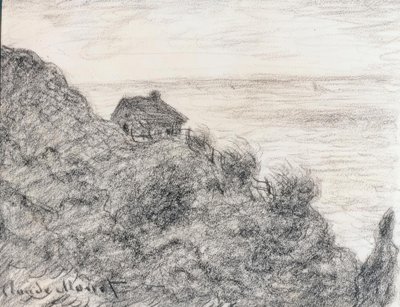 Die Hütte der Zöllner bei Pourville von Claude Monet