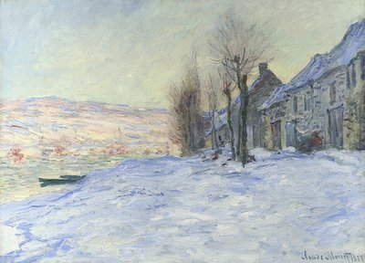 Lavacourt unter Schnee von Claude Monet