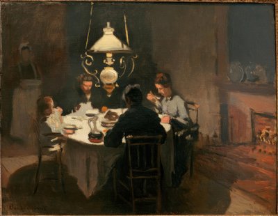 Das Abendessen von Claude Monet