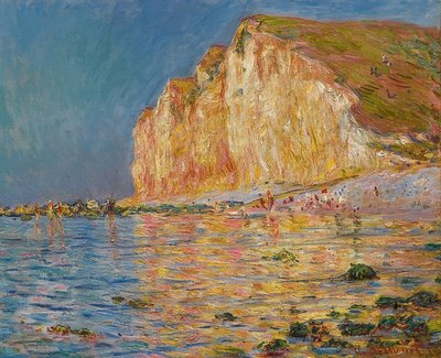 Les Petites-Dalles bei Ebbe von Claude Monet