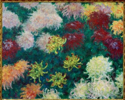 Chrysanthemenbeet von Claude Monet