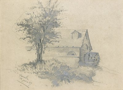 Mühle an der Lezarde, 1857 von Claude Monet