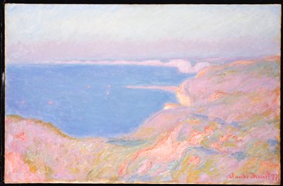 Auf den Klippen bei Dieppe, Sonnenuntergang, 1897 von Claude Monet
