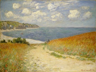 Pfad im Weizen bei Pourville, 1882 von Claude Monet