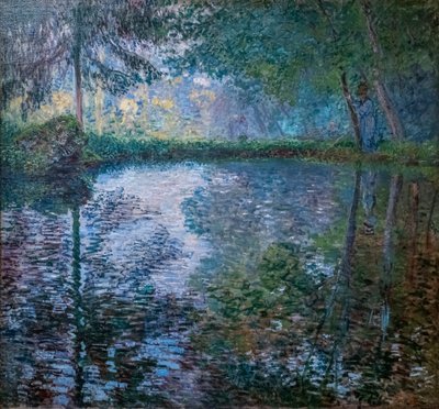Teich in Montgeron von Claude Monet