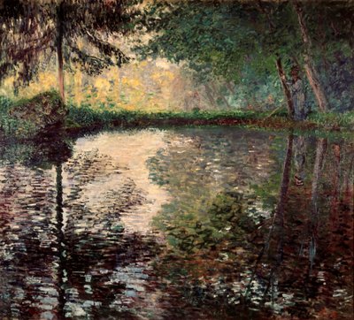 Teich in Montgeron, um 1876 von Claude Monet