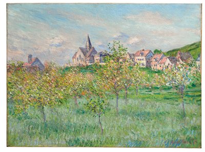 Frühling in Giverny, Nachmittagseffekt, 1885 von Claude Monet