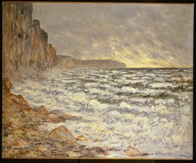 Strandpromenade, Fecamp von Claude Monet