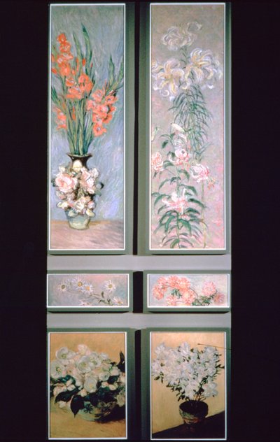 Satz von Türpaneelen von Claude Monet