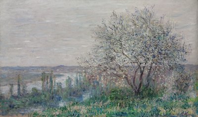 Frühlingsstimmung in Vétheuil von Claude Monet