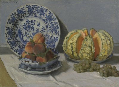 Stillleben mit Melone von Claude Monet