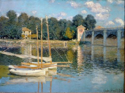 Die Brücke von Argenteuil von Claude Monet