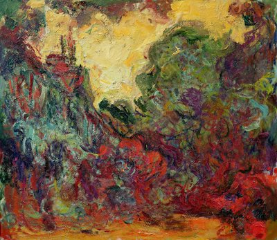 Das Haus des Künstlers vom Rosengarten aus von Claude Monet