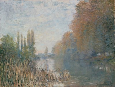 Die Ufer der Seine im Herbst von Claude Monet