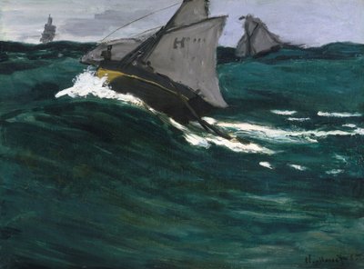 Die grüne Welle, ca. 1866-67 von Claude Monet