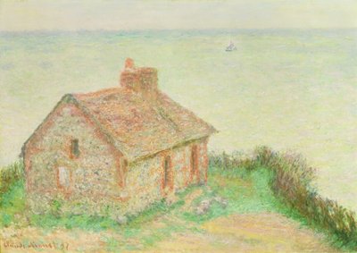 Das Haus am Douanier, Rosa Effekt, 1897 von Claude Monet