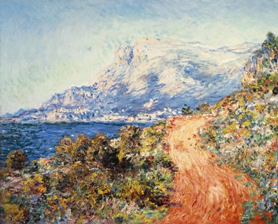 Die rote Straße bei Menton, 1884 von Claude Monet