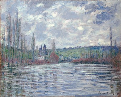 Die Seine bei Hochwasser in Vétheuil, 1881 von Claude Monet