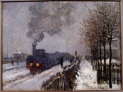 Der Zug im Schnee von Claude Monet