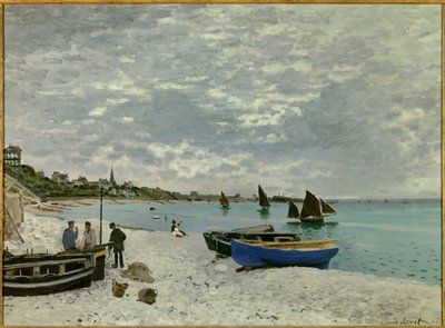Der Strand von Sainte Adresse von Claude Monet