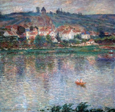 Dorf Vétheuil, 1901 von Claude Monet