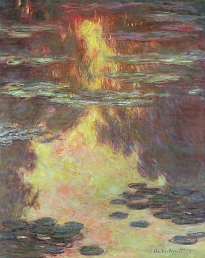 Seerosen, 1907 von Claude Monet