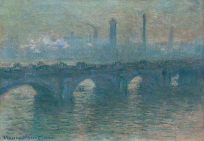 Waterloo-Brücke, graues Wetter von Claude Monet